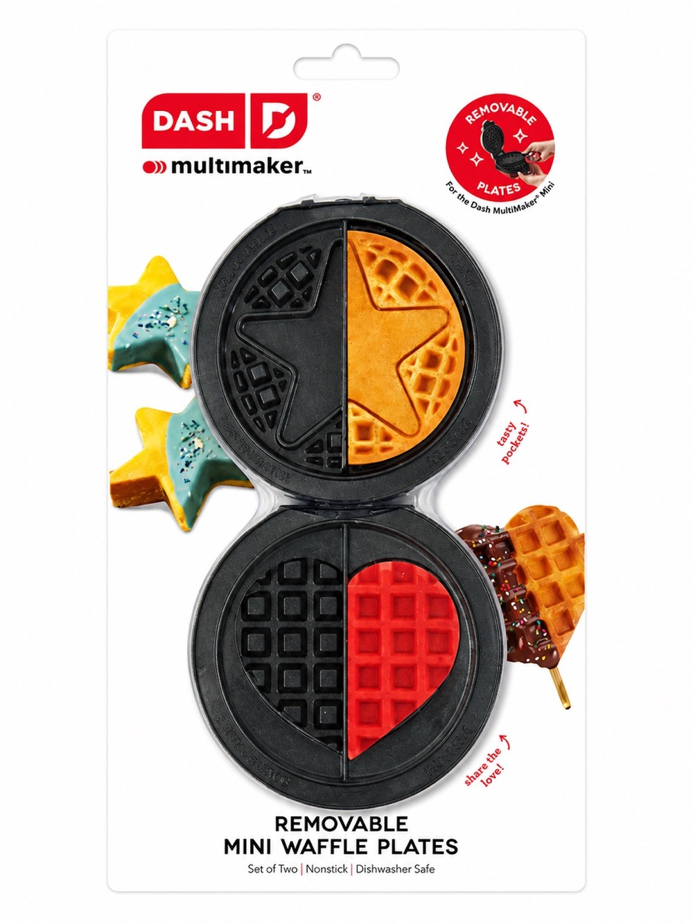 Dash MultiMaker Mini System-Mini Waffle Maker, 4-Removable Griddle Plates+EXTRAS - Picture 10 of 10